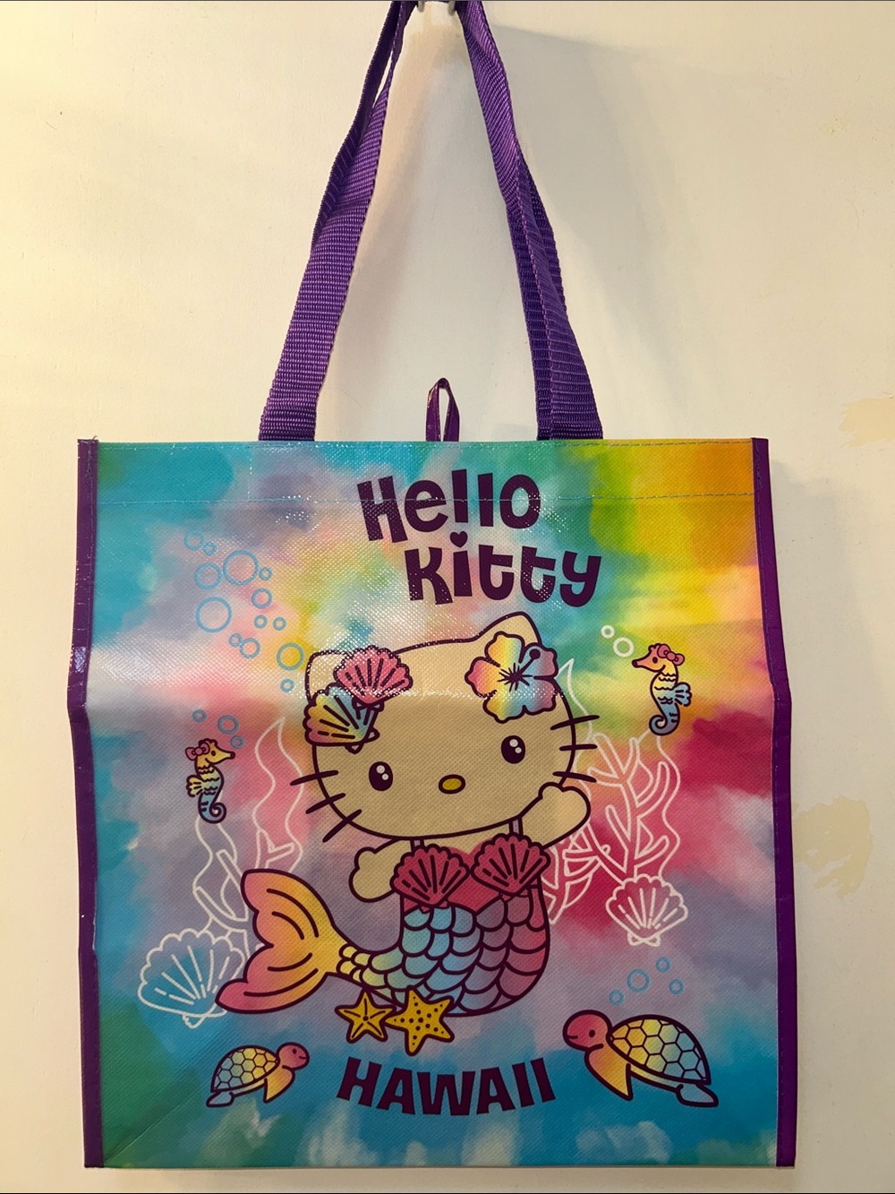 2026 Hello Kitty Hawaii Mermaid Tote Bag - Multicolor